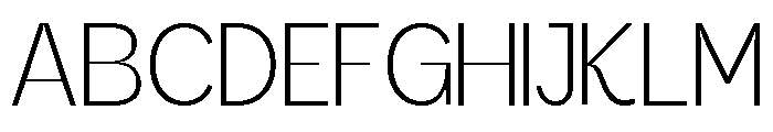 Kanile Thin Font UPPERCASE