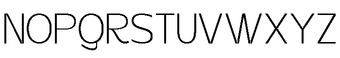 Kanile Thin Font UPPERCASE