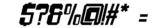 Kanio Oblique Font OTHER CHARS