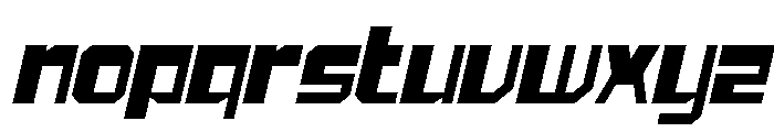 Kanio Oblique Font LOWERCASE