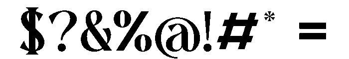 Karena Serif Black Font OTHER CHARS