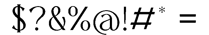 Karena Serif Light Font OTHER CHARS