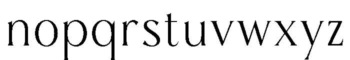 Karena Serif Light Font LOWERCASE