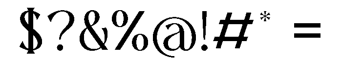 Karena Serif Medium Font OTHER CHARS