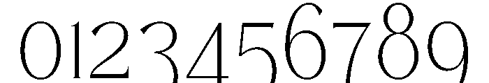 Karena Serif Thin Font OTHER CHARS