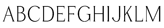 Karena Serif Thin Font UPPERCASE