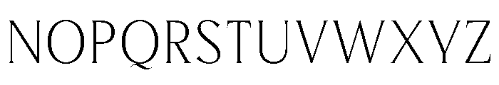 Karena Serif Thin Font UPPERCASE