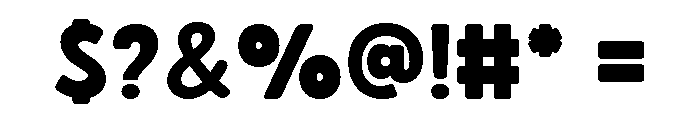 Kargon Regular Font OTHER CHARS