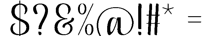 KartynaScript Font OTHER CHARS