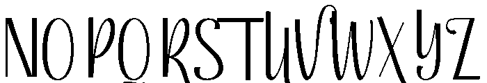 KartynaScript Font UPPERCASE