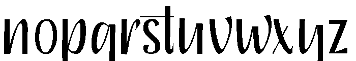 KartynaScript Font LOWERCASE