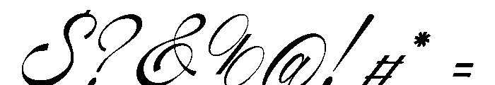 Kasfia Sirius Italic Font OTHER CHARS