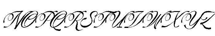 Kasfia Sirius Italic Font UPPERCASE