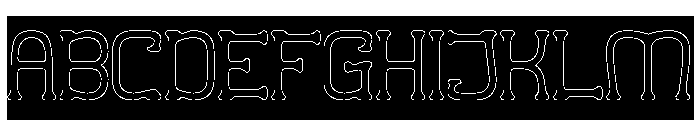 Kasih & Sayang-Hollow-Inverse Font UPPERCASE