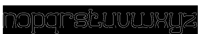 Kasih & Sayang-Hollow-Inverse Font LOWERCASE