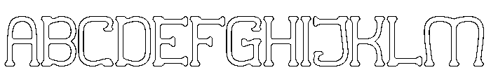 Kasih & Sayang-Hollow Font UPPERCASE