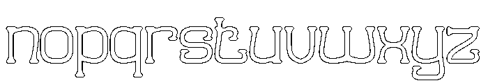 Kasih & Sayang-Hollow Font LOWERCASE