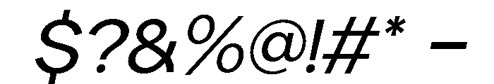 Kasnova Italic Font OTHER CHARS