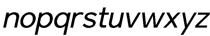 Kasnova Italic Font LOWERCASE