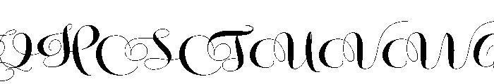 KastoniaScript Font UPPERCASE