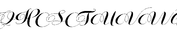KastoniaScriptSlant Font UPPERCASE