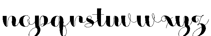 KastoniaScript Font LOWERCASE