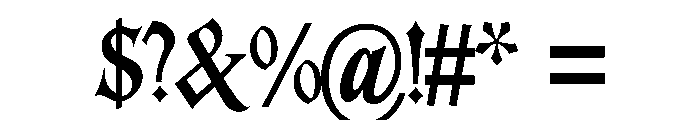 Kastroz Font OTHER CHARS