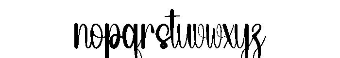 Katalina Font LOWERCASE