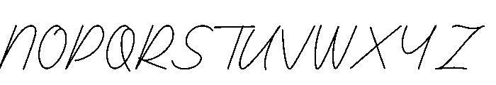 Katanya Sendiri Font UPPERCASE