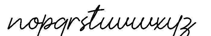 Katanya Sendiri Font LOWERCASE