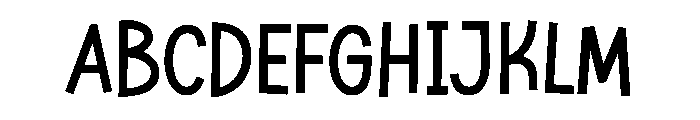 Kate Funky Font UPPERCASE