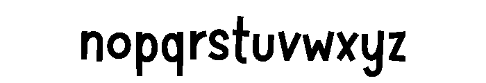 Kate Funky Font LOWERCASE