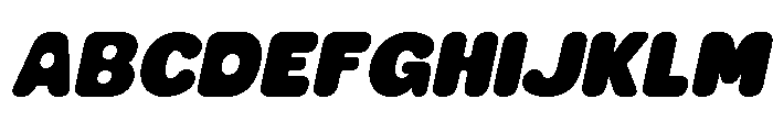 Kateru Italic Font UPPERCASE