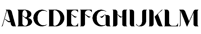 Kathalia Font UPPERCASE