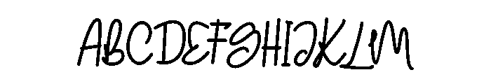 Kathely Font UPPERCASE