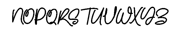Kathely Font UPPERCASE