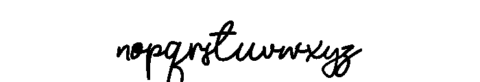 Kathely Font LOWERCASE