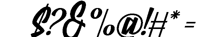 Kathers Mellow Regular Font OTHER CHARS