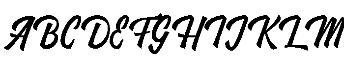 Kathers Mellow Regular Font UPPERCASE