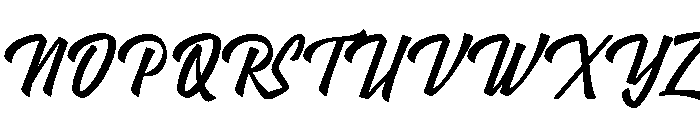 Kathers Mellow Regular Font UPPERCASE