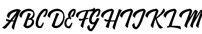KathersMellow-Regular Font UPPERCASE