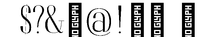 Katoomba Regular Font OTHER CHARS
