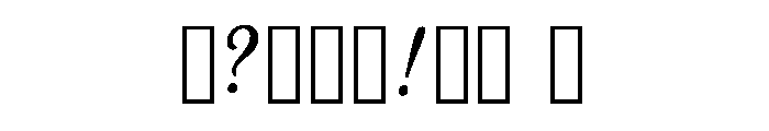 Kausar Regular Font OTHER CHARS