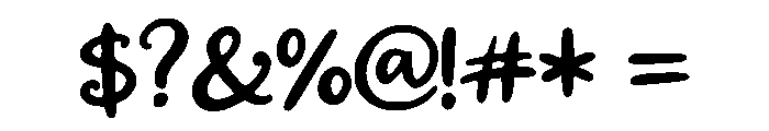 Kavello Regular Font OTHER CHARS