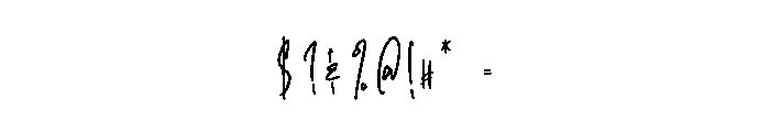 Kavero Hand Regular Font OTHER CHARS