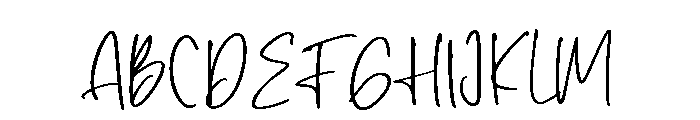 Kavero Hand Regular Font UPPERCASE
