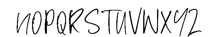 Kavero Hand Regular Font UPPERCASE