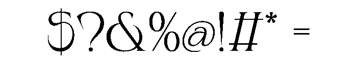 Kaviera Font OTHER CHARS