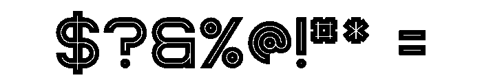 Kavo Inline Font OTHER CHARS