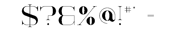 Kavo Serif Display Font OTHER CHARS